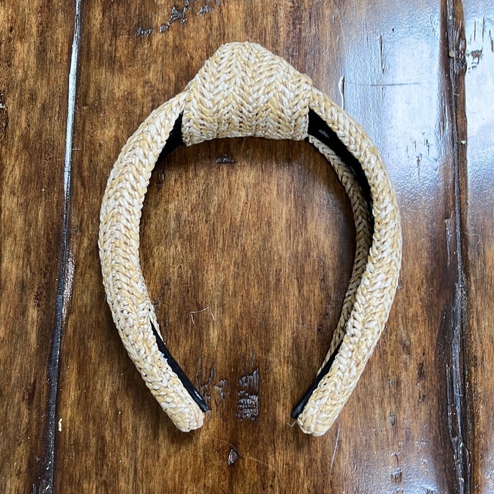 Lele Sadoughi Raffia Knotted Headband